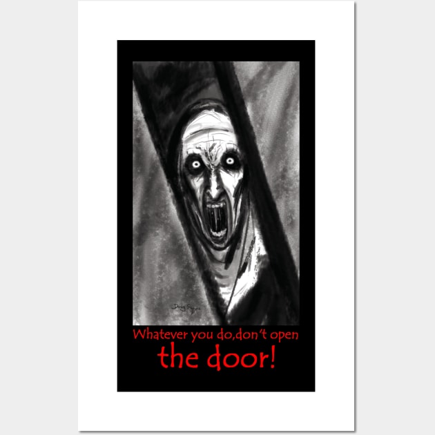 The Nun Door Wall Art by DougSQ